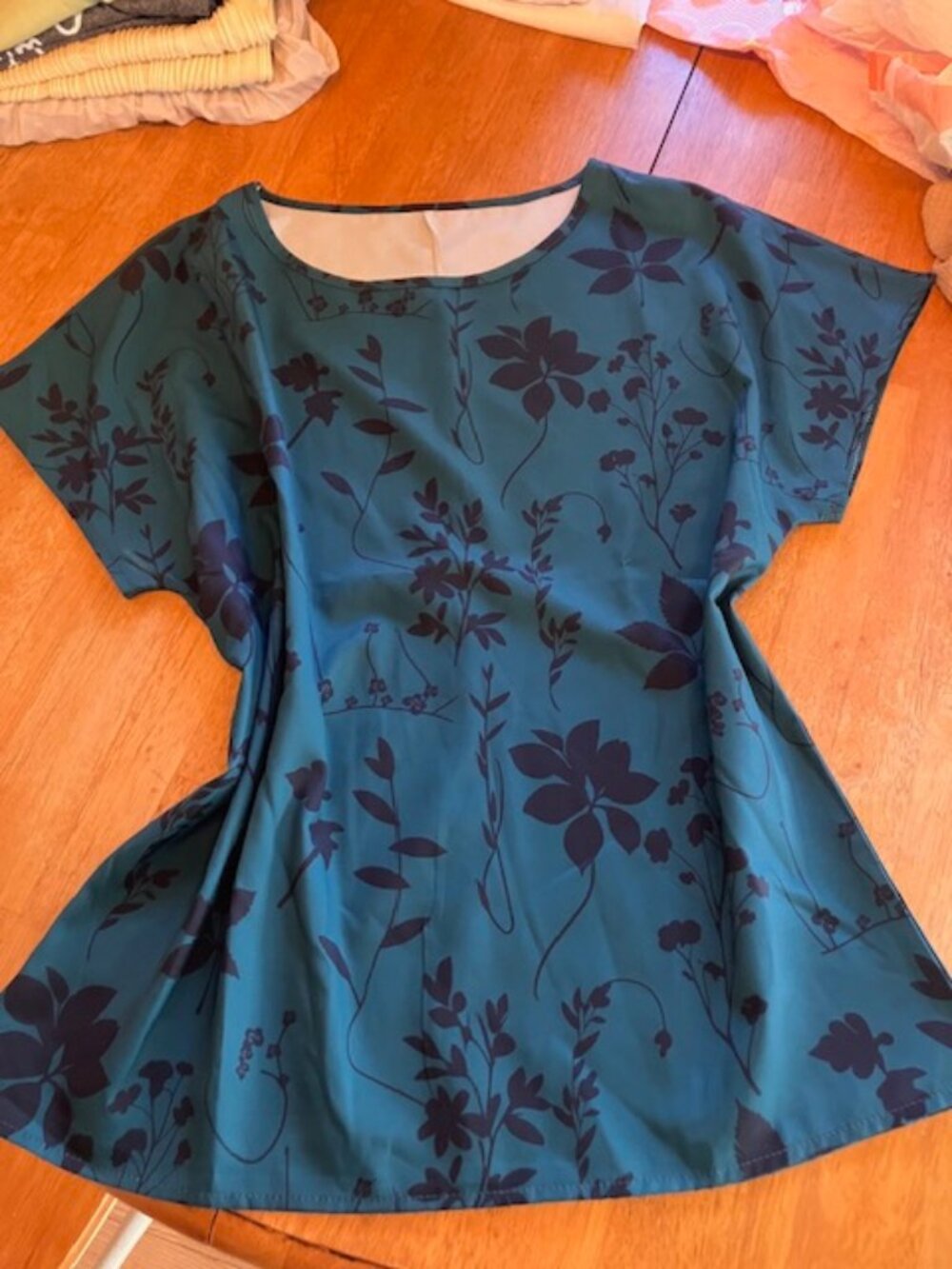 Dark Green and Black Top